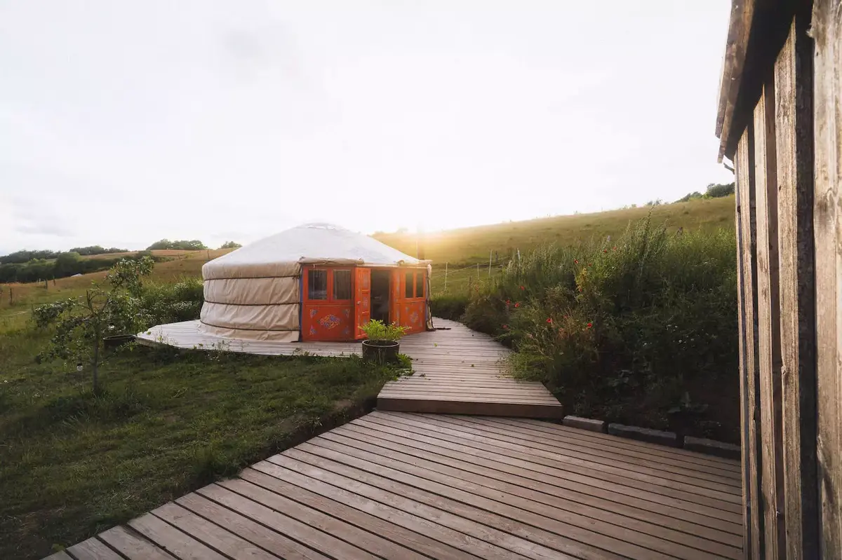 Autentisk Jurt i Mols Bjerge til 2-6 personer